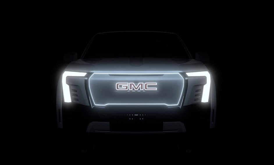 Camioneta eléctrica GMC Sierra prevista para 2023 con detalles de diseño de lujo